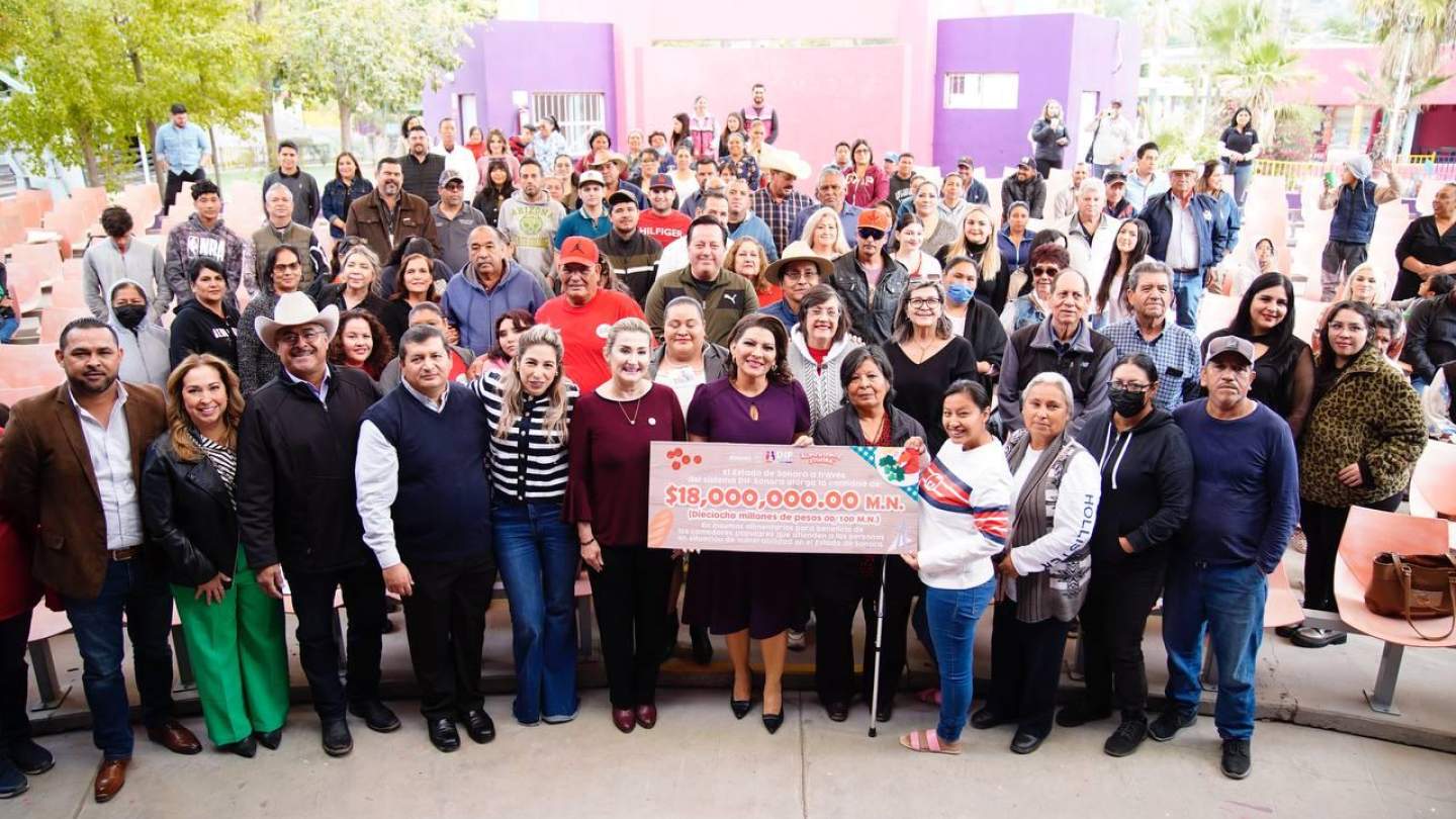 Entrega Gobierno de Sonora 18 millones de pesos en alimentos para comedores populares